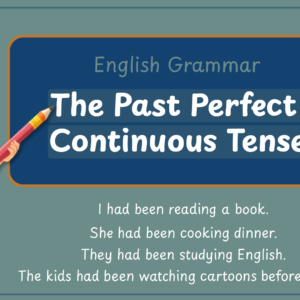The Past Perfect Continuous Tense